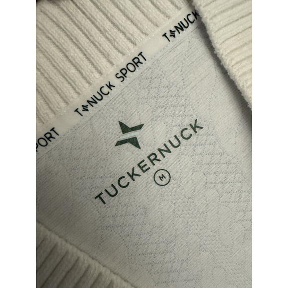 Tuckernuck Sport Sweater Women’s M Light Blue Cable Charley Cardigan Knit - Picture 8 of 10